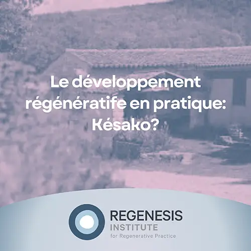 The Evolution of Regenerative Practice  Seminar